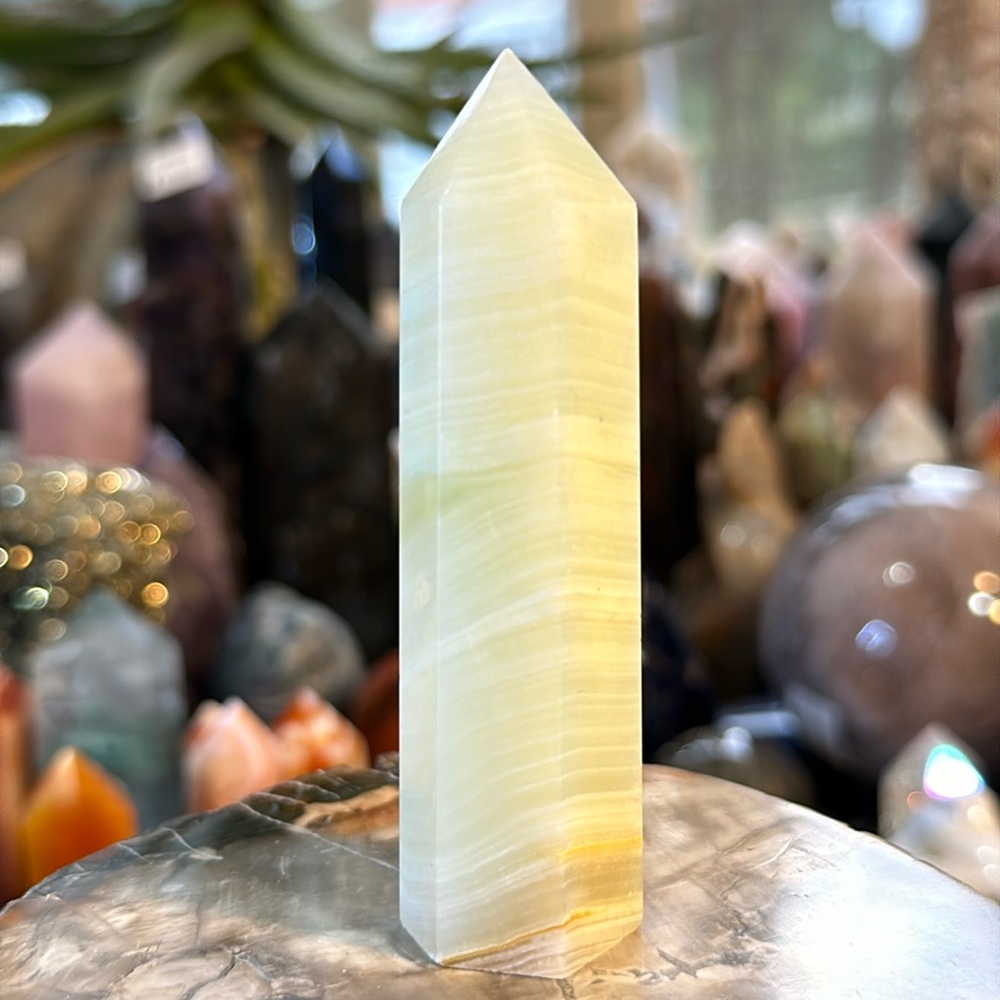 Green Onyx Crystal Point!